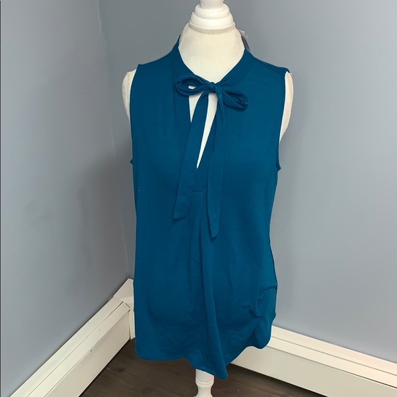 LOFT Tops - LOFT blue tie tank NWT